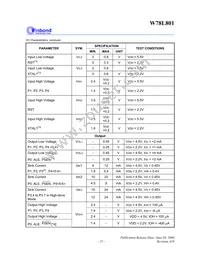 W78L801A24FL Datasheet Page 15