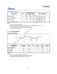 W78L801A24FL Datasheet Page 16