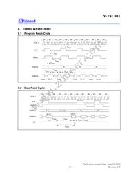 W78L801A24FL Datasheet Page 19