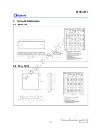 W78L801A24FL Datasheet Page 21