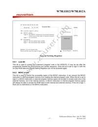 W78L812A24PL Datasheet Page 17