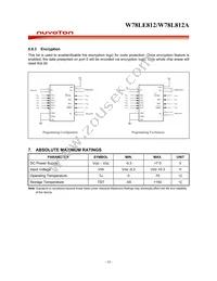 W78L812A24PL Datasheet Page 18
