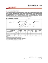 W78L812A24PL Datasheet Page 21