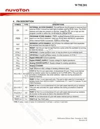 W79E201A16PL Datasheet Page 5