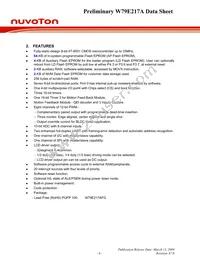 W79E217AFG Datasheet Page 6