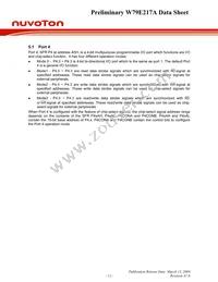 W79E217AFG Datasheet Page 12