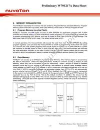 W79E217AFG Datasheet Page 13