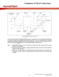 W79E217AFG Datasheet Page 18