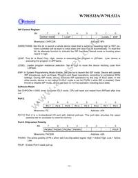 W79L532A25FL Datasheet Page 16