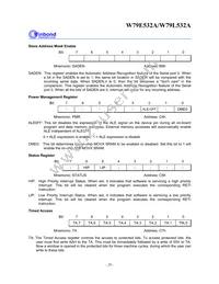 W79L532A25FL Datasheet Page 20