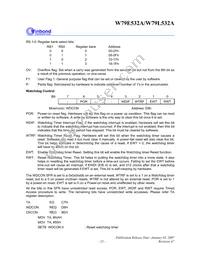 W79L532A25FL Datasheet Page 23