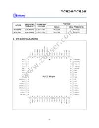W79L548A25PL Datasheet Page 4