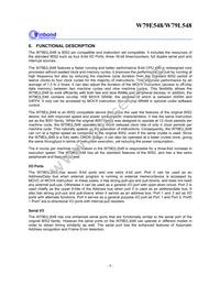 W79L548A25PL Datasheet Page 8