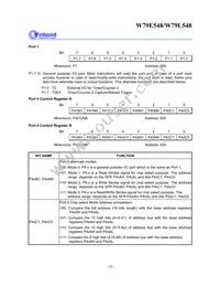 W79L548A25PL Datasheet Page 16