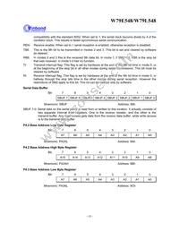 W79L548A25PL Datasheet Page 18