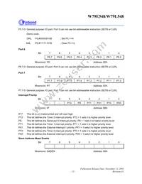 W79L548A25PL Datasheet Page 23