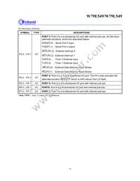 W79L549A25PL Datasheet Page 6