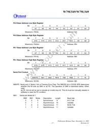 W79L549A25PL Datasheet Page 17