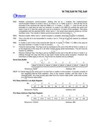 W79L549A25PL Datasheet Page 18