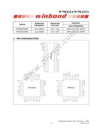 W79L632A25DL Datasheet Page 3