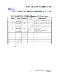 W83115WG-BW Datasheet Page 2