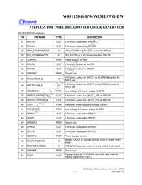 W83115WG-BW Datasheet Page 9