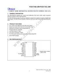W83176G-400 Datasheet Page 4