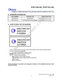 W83176G-401 Datasheet Page 12