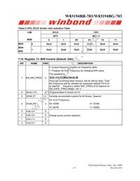 W83194BG-703 Datasheet Page 17