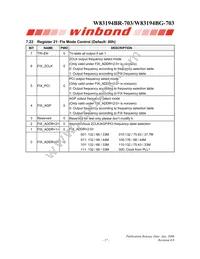 W83194BG-703 Datasheet Page 21