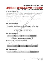 W83195BG-118 Datasheet Page 21