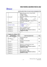 W83195WG-382 Datasheet Page 17