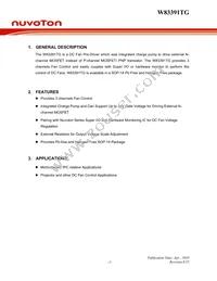 W83391TG TR Datasheet Page 4