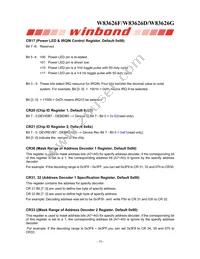 W83626G Datasheet Page 16