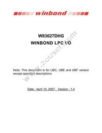 W83627DHG Cover