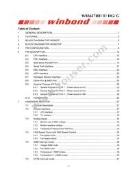 W83627G-AW Datasheet Page 3