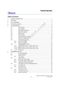 W83637HG-AW Datasheet Page 3