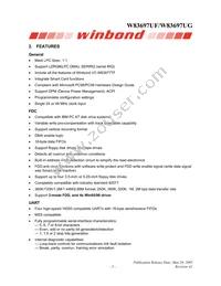 W83697UG Datasheet Page 5