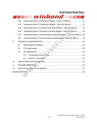 W83781G Datasheet Page 4
