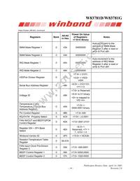 W83781G Datasheet Page 20