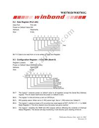 W83781G Datasheet Page 22