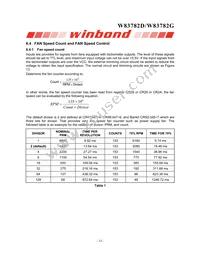 W83782G Datasheet Page 17