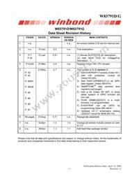 W83791G Datasheet Page 2