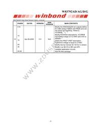 W83792G Datasheet Page 3