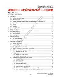 W83792G Datasheet Page 4