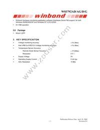 W83792G Datasheet Page 9