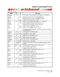 W83977ATG-AW Datasheet Page 15