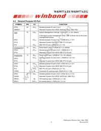 W83977ATG-AW Datasheet Page 17