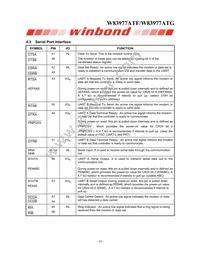 W83977ATG-AW Datasheet Page 18