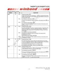 W83977ATG-AW Datasheet Page 21